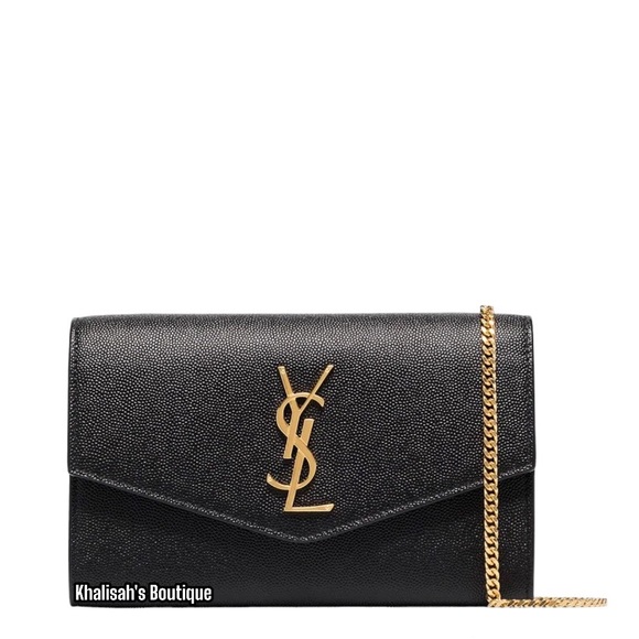 NWT New! Authentic YSL Saint Laurent Uptown Leather Chain Shoulder/Crossbody Bag - Picture 7 of 13